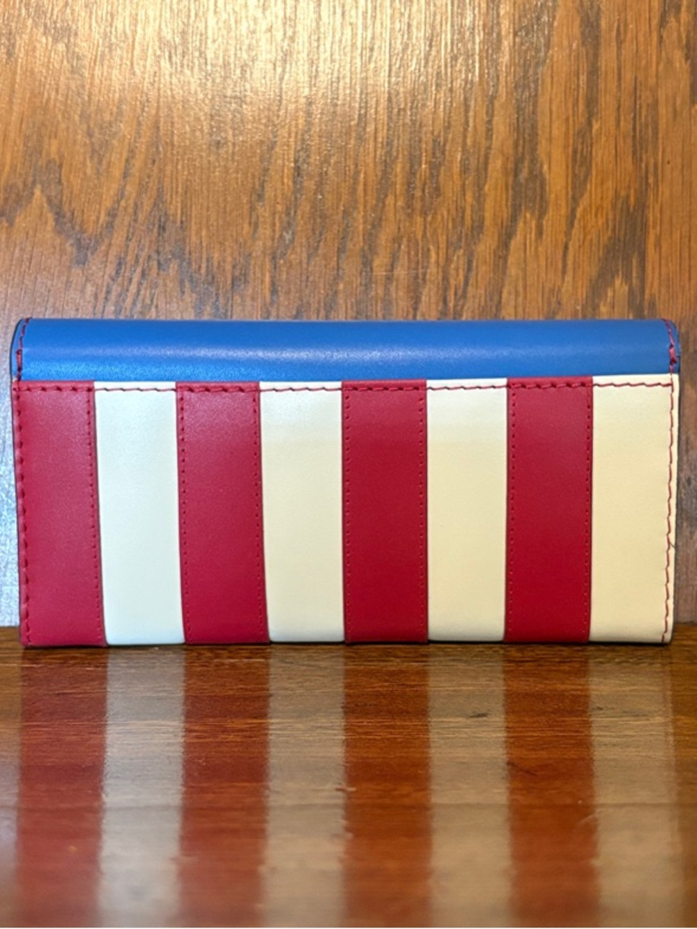 NWT-Radley London-Large Flap Over Wallet-Fireworks & Stripes-Cobalt-$148 - Picture 7 of 16
